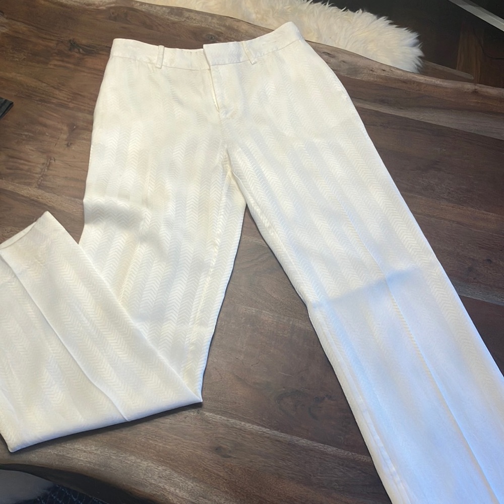 Equipment white wide leg pants